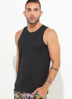 Dona Jo tank tops>A.O.P Tank UPF 50+ Black