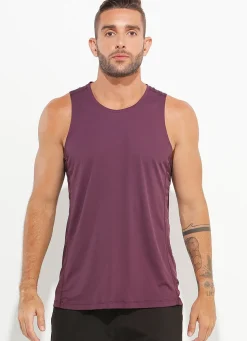 Dona Jo tank tops>A.O.P Tank UPF 50+ Cabernet