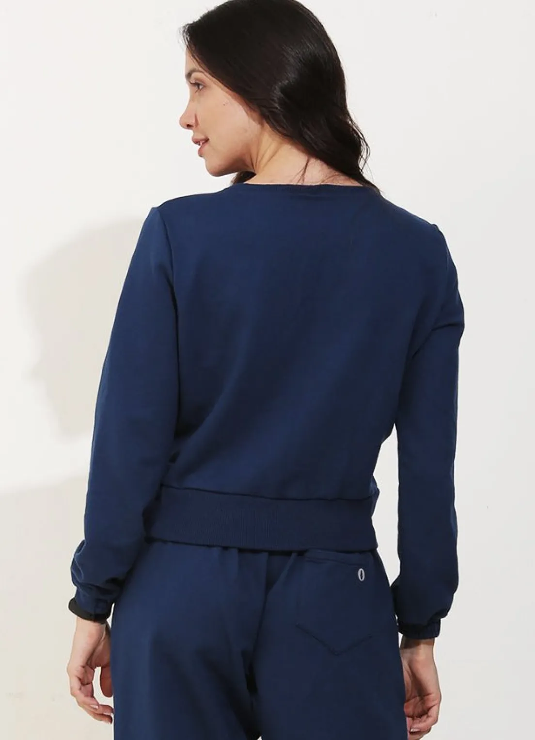 Dona Jo jackets & vests>Basic Sweatshirt Navy
