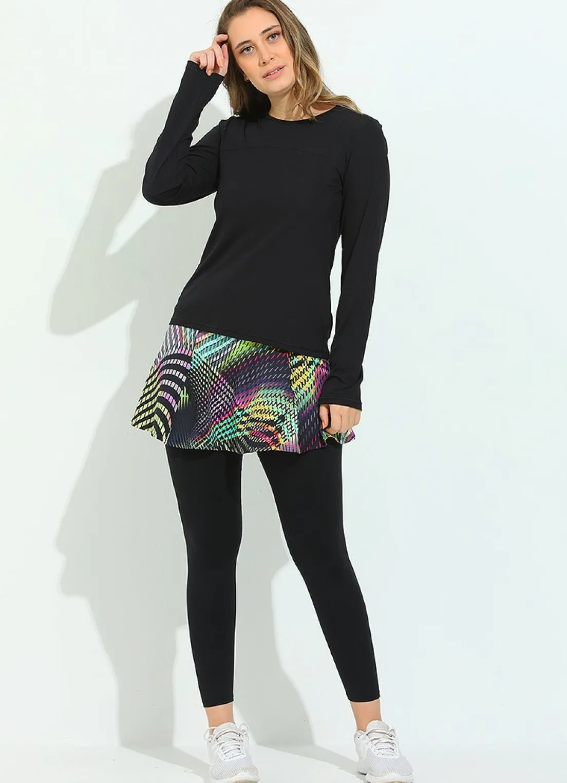 Dona Jo long sleeve shirts>Bossa Top UPF 50+ Black