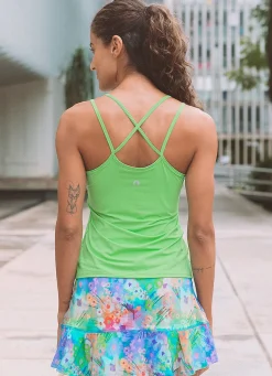 Dona Jo tank tops>Breathe Tank UPF 50+ Lemon Green