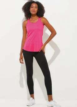 Dona Jo tank tops>Day Glow Tank UPF 50+ Pink Batom
