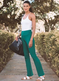 Dona Jo leggings & capris>DJ Flare Pant Galapagos
