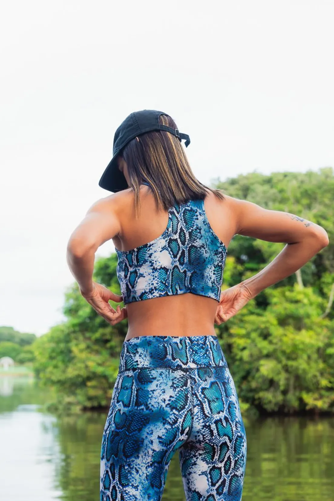 Dona Jo sports bras>Ease Bra Python Prism