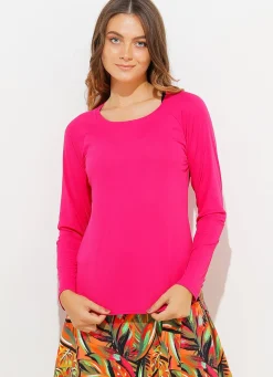 Dona Jo long sleeve shirts>Endurance Top UPF 50+ Calla