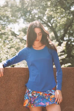 Dona Jo long sleeve shirts>Endurance Top UPF 50+ Oceano