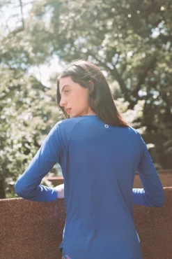 Dona Jo long sleeve shirts>Endurance Top UPF 50+ Oceano