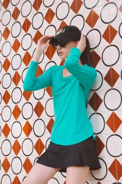 Dona Jo long sleeve shirts>Endurance Top UPF 50+ Sereia