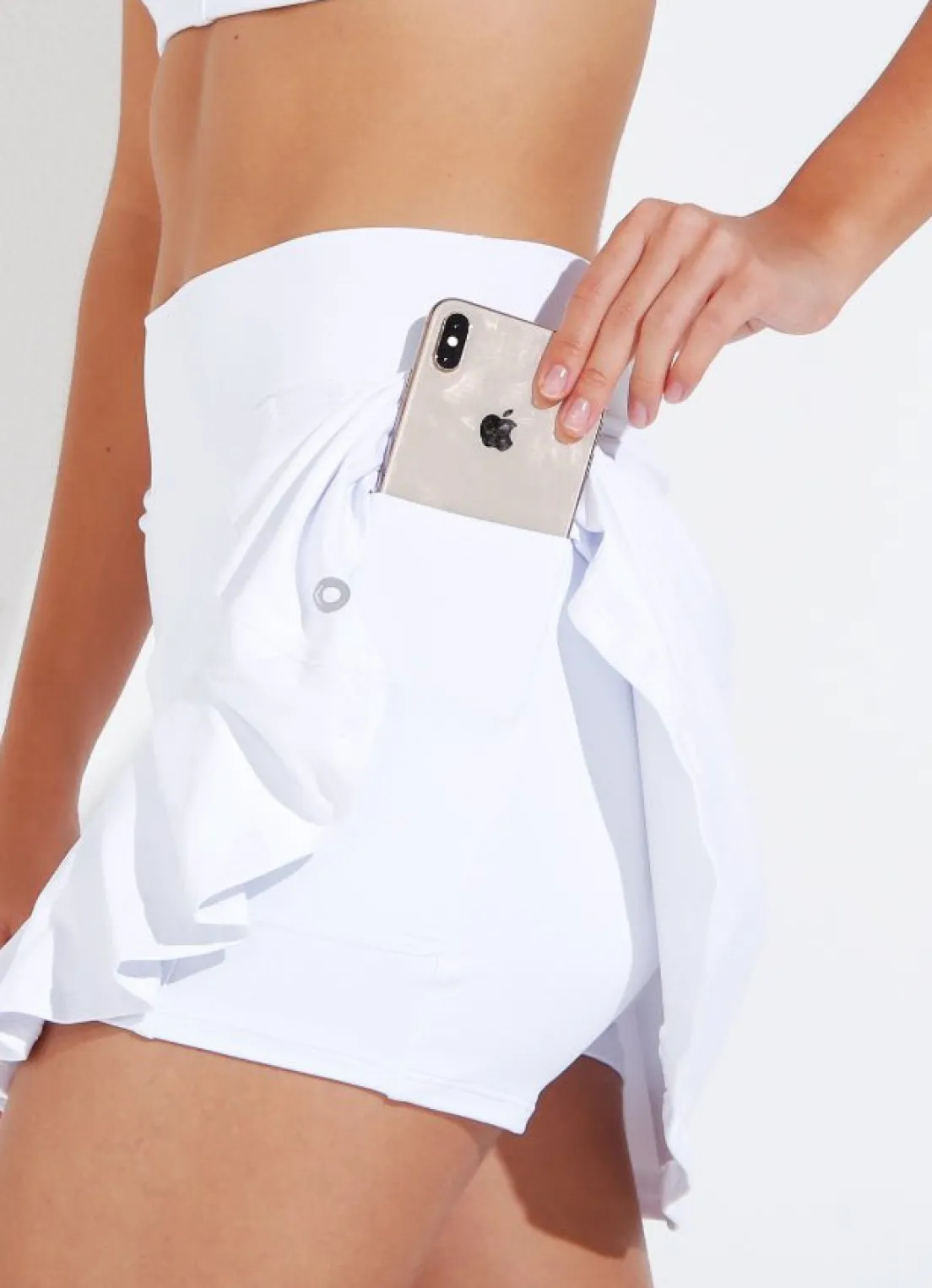 Dona Jo Dresses|skirts>Flirty Skirt / Skort 14.5 White