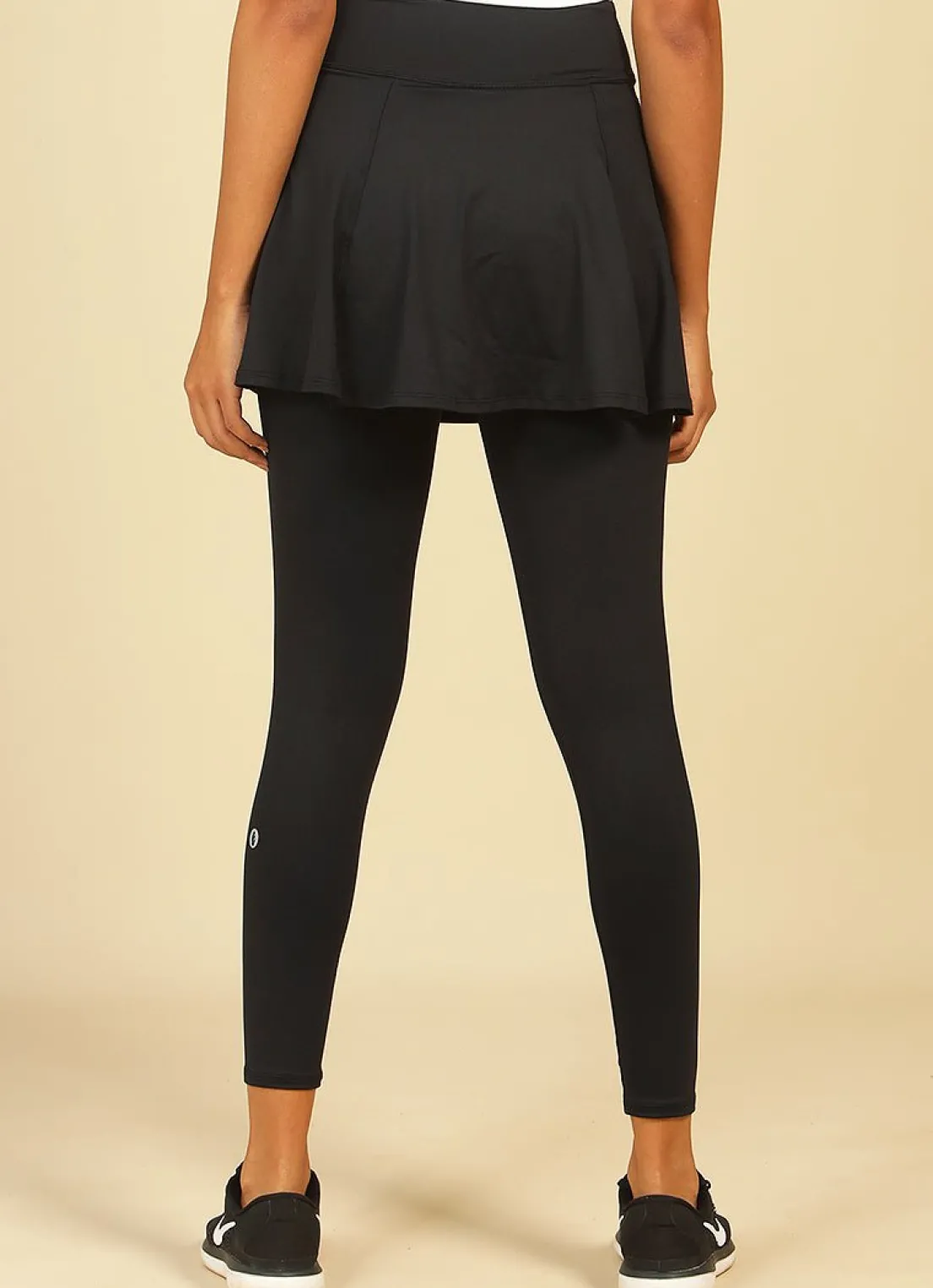 Dona Jo skirted leggings & capris|skirted leggings & capris>Love Skirted Legging Black