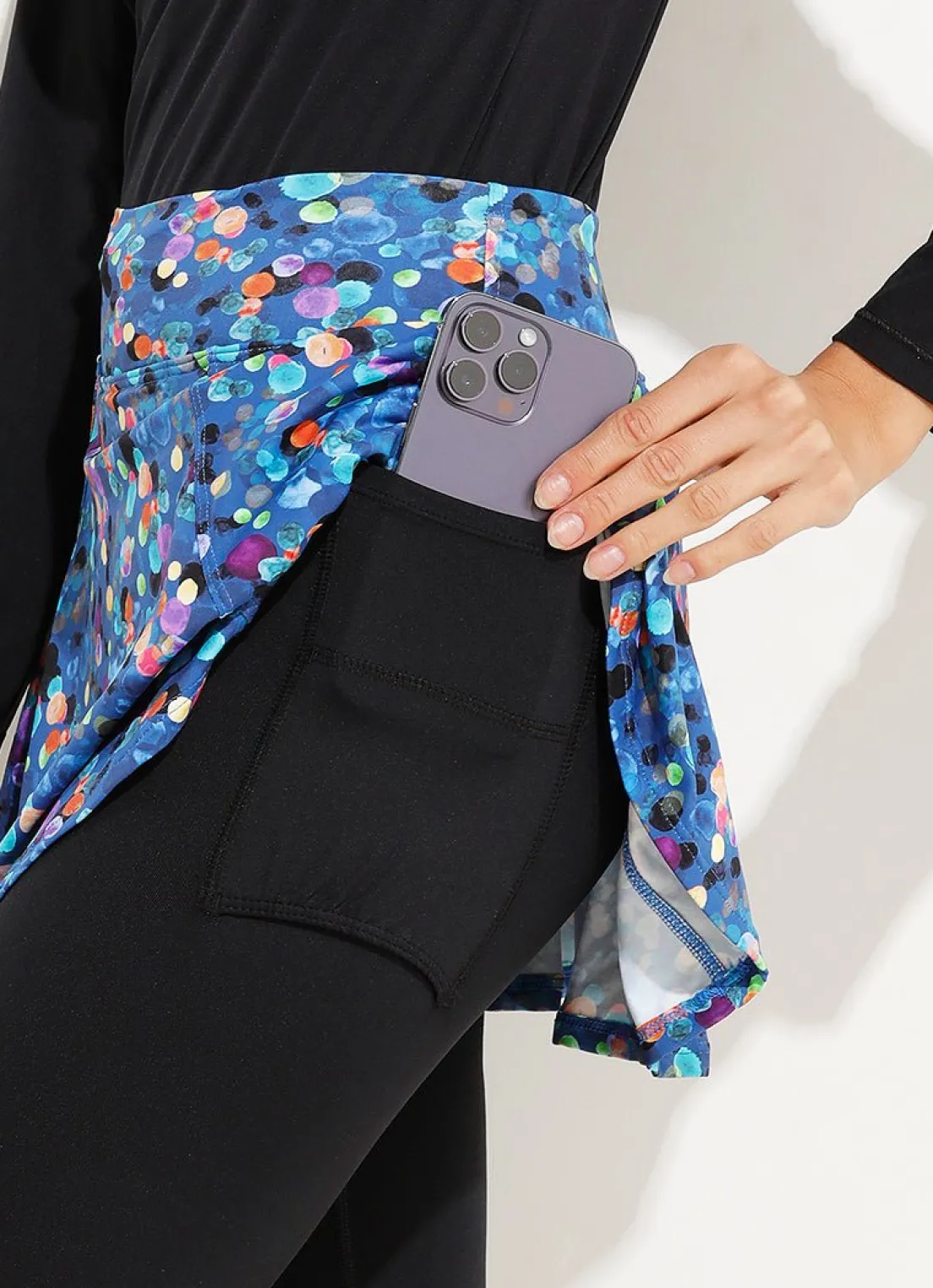 Dona Jo skirted leggings & capris|skirted leggings & capris>Love Skirted Legging Elira