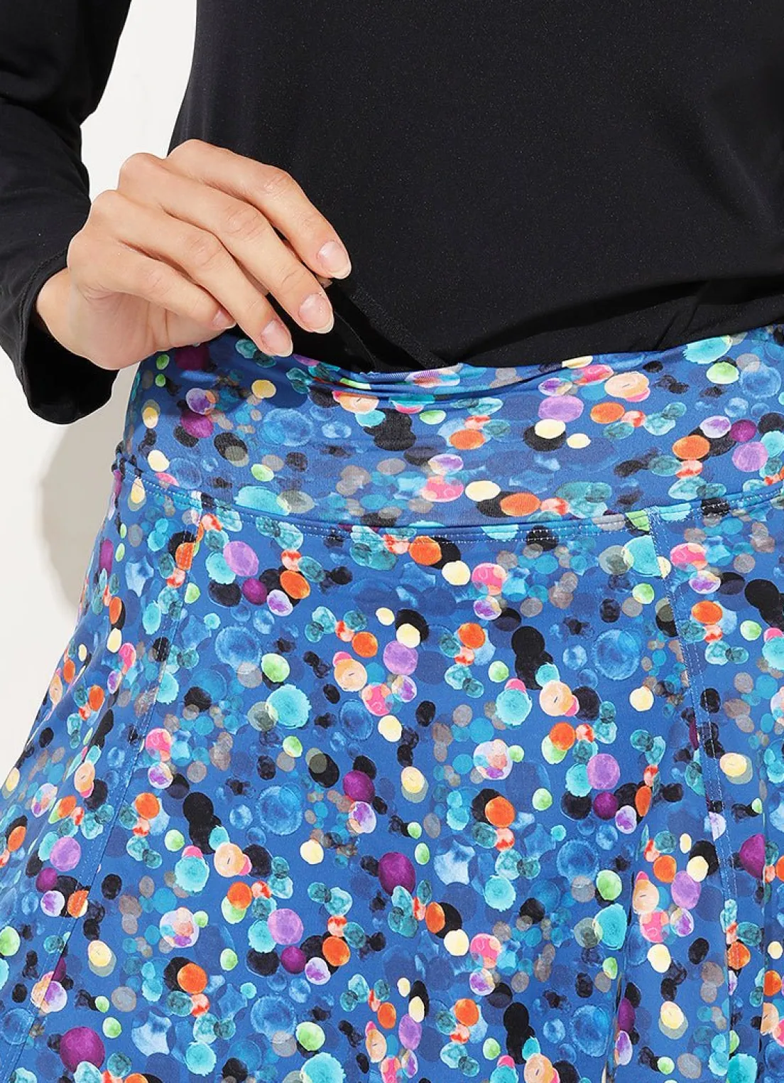 Dona Jo skirted leggings & capris|skirted leggings & capris>Love Skirted Legging Elira