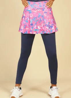 Dona Jo skirted leggings & capris|skirted leggings & capris>Love Skirted Legging Fleur