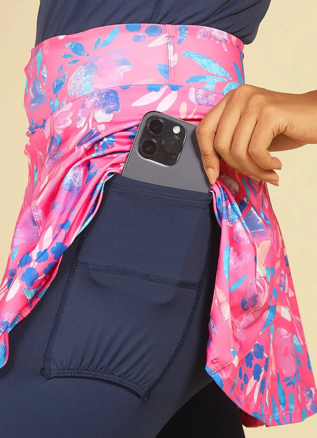Dona Jo skirted leggings & capris|skirted leggings & capris>Love Skirted Legging Fleur