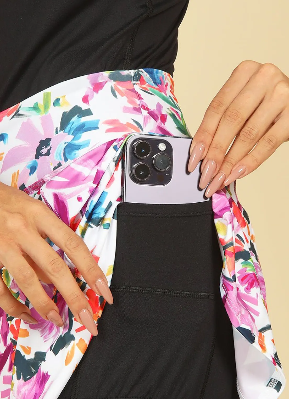 Dona Jo skirted leggings & capris|skirted leggings & capris>Love Skirted Legging Flore