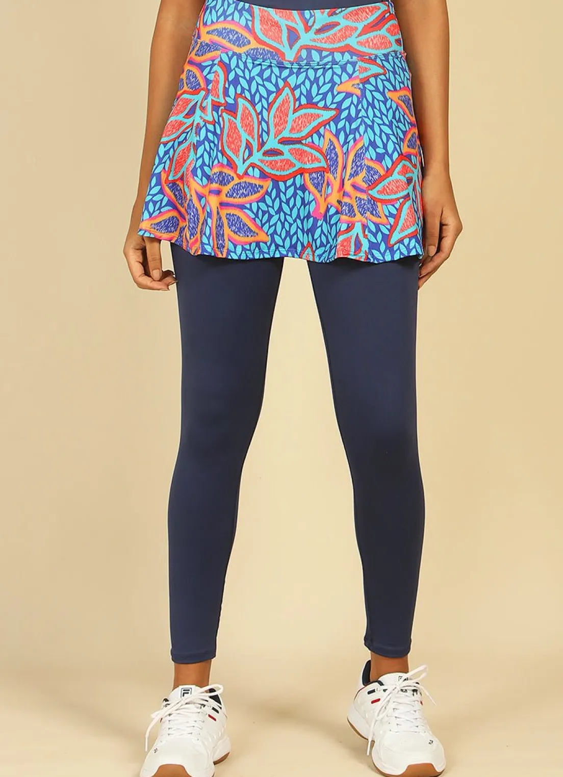 Dona Jo skirted leggings & capris|skirted leggings & capris>Love Skirted Legging Lupine