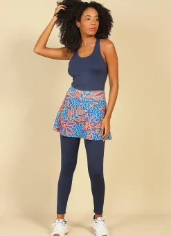 Dona Jo skirted leggings & capris|skirted leggings & capris>Love Skirted Legging Lupine
