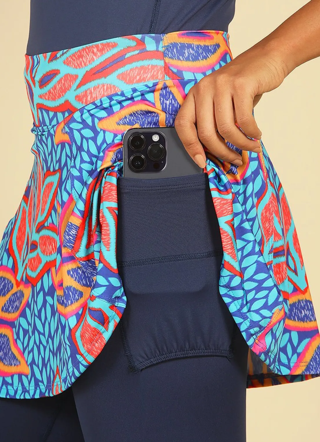 Dona Jo skirted leggings & capris|skirted leggings & capris>Love Skirted Legging Lupine