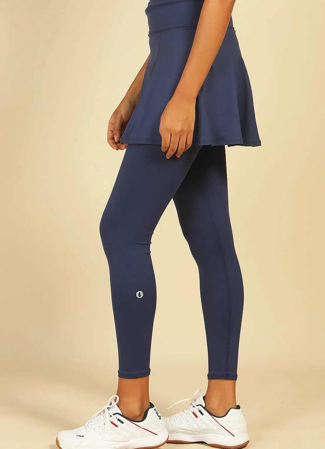 Dona Jo skirted leggings & capris|skirted leggings & capris>Love Skirted Legging Navy