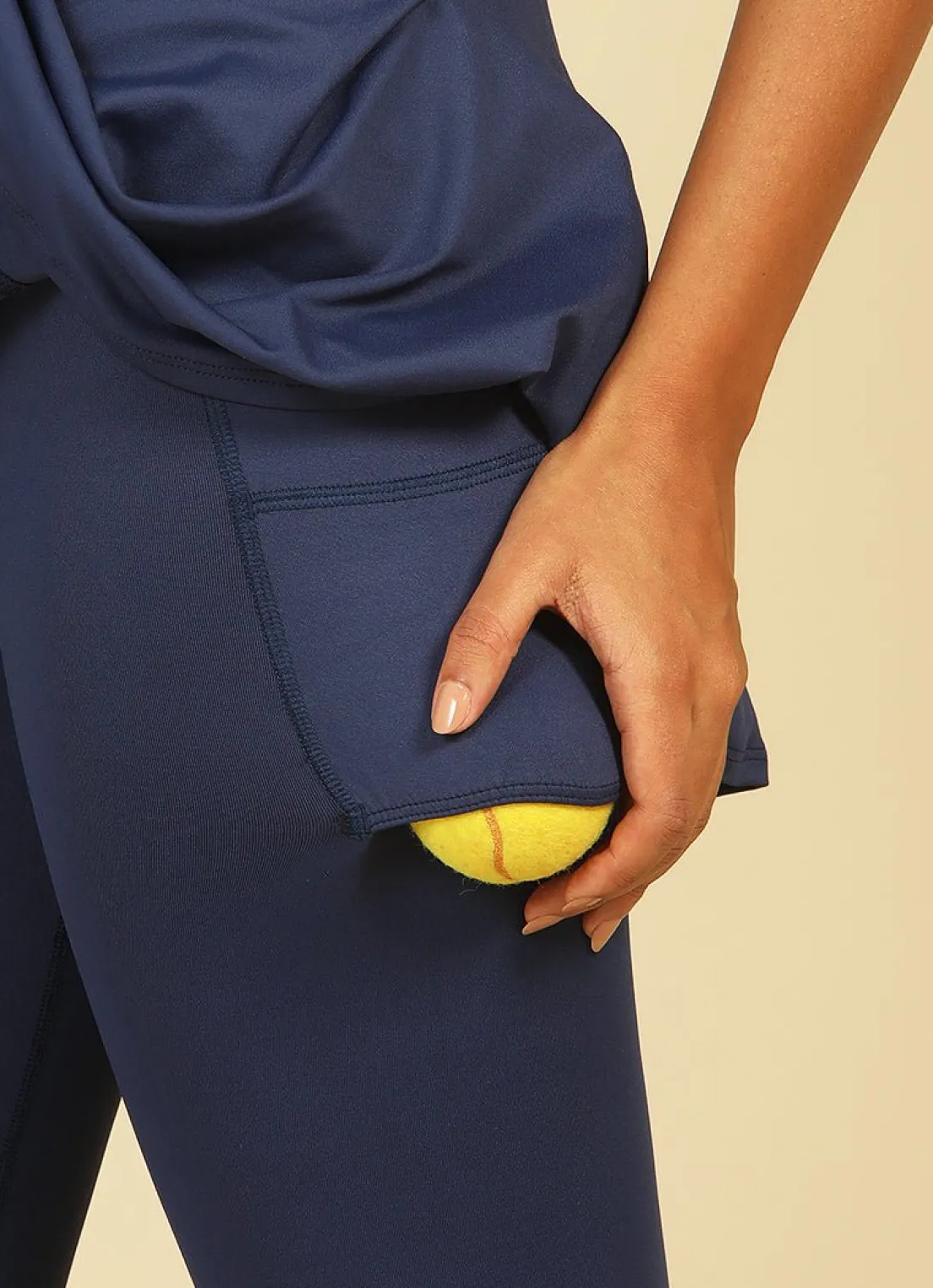 Dona Jo skirted leggings & capris|skirted leggings & capris>Love Skirted Legging Navy