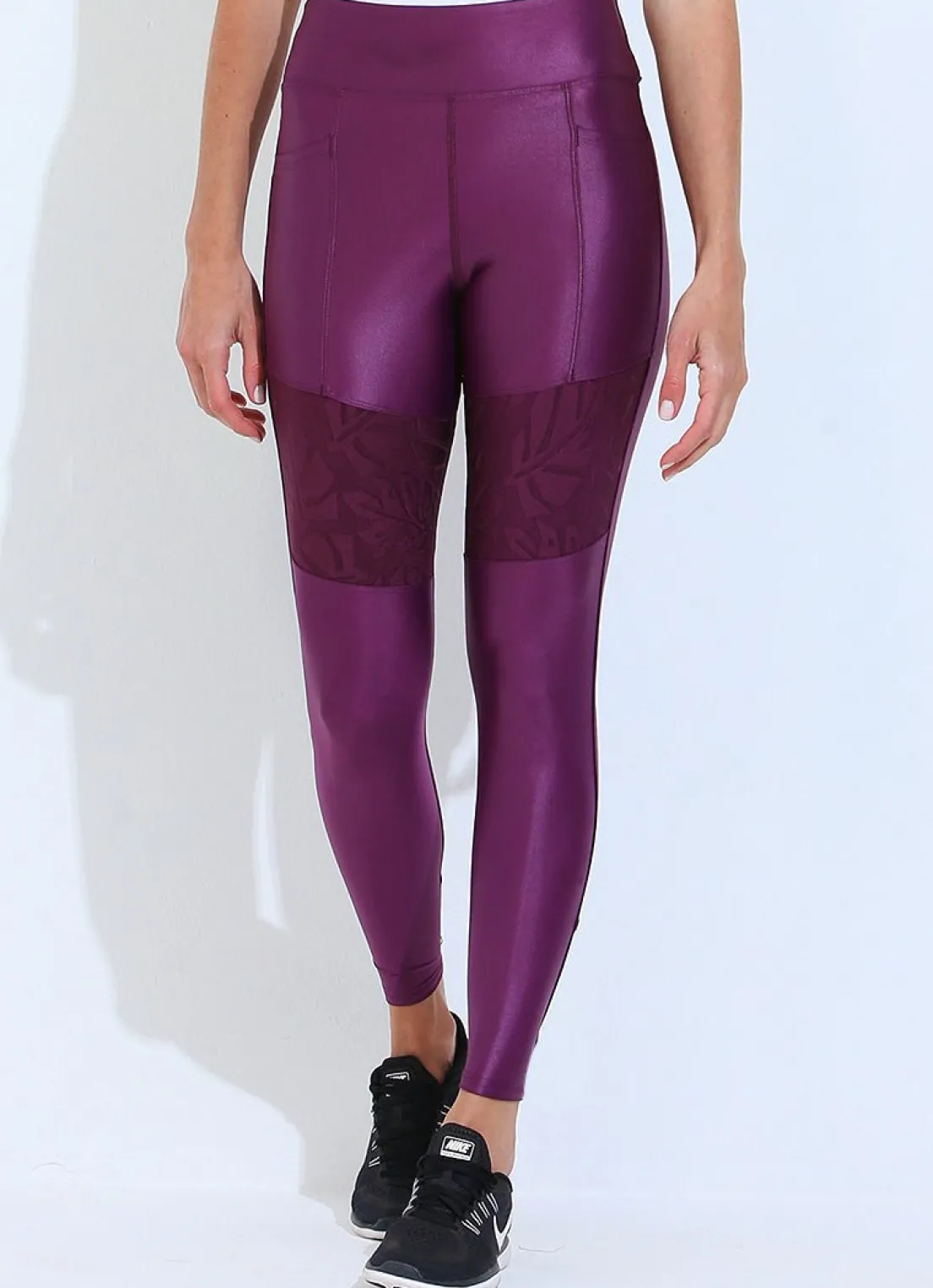 Dona Jo leggings & capris>Moto Legging Purple