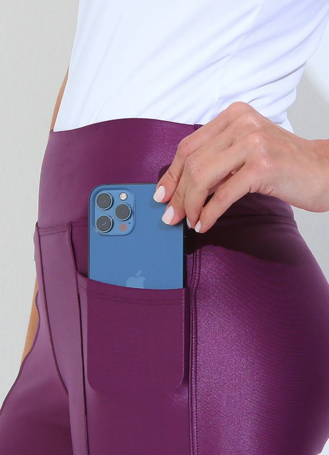 Dona Jo leggings & capris>Moto Legging Purple