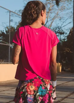 Dona Jo short sleeve shirts>Move T UPF 50+ Calla