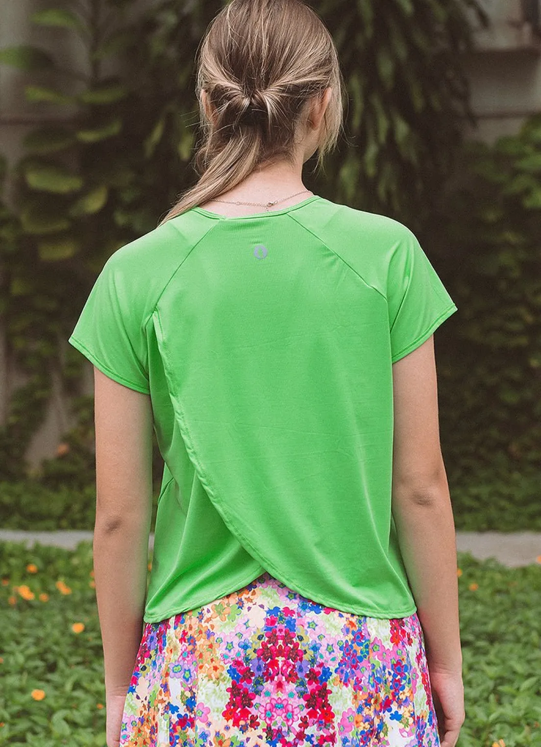 Dona Jo short sleeve shirts>Move T UPF 50+ Lemon Green