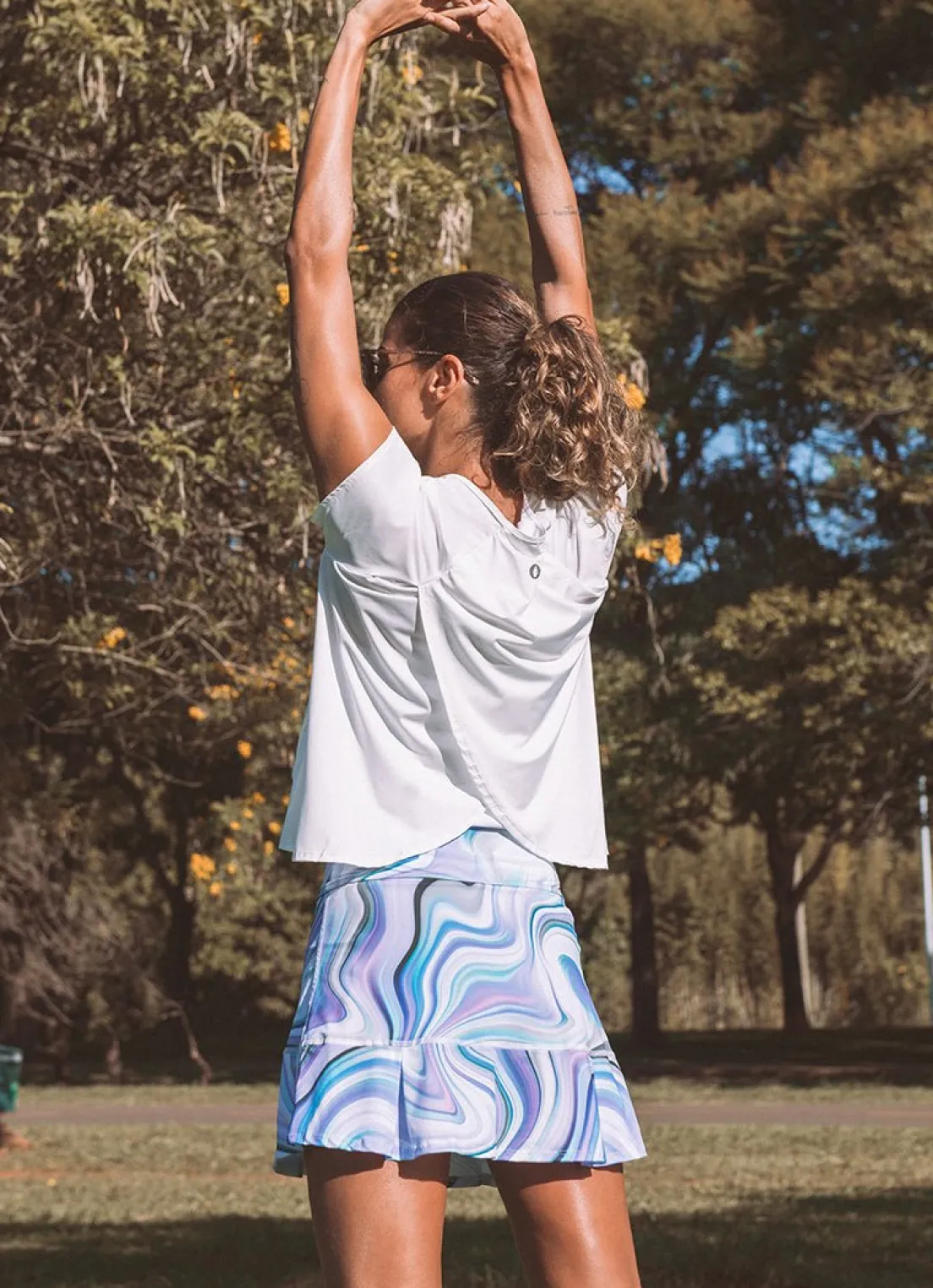 Dona Jo short sleeve shirts>Move T UPF 50+ Off White