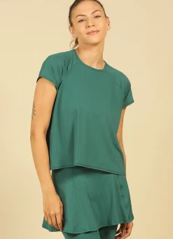 Dona Jo short sleeve shirts>Move T UPF 50+ Verde Real