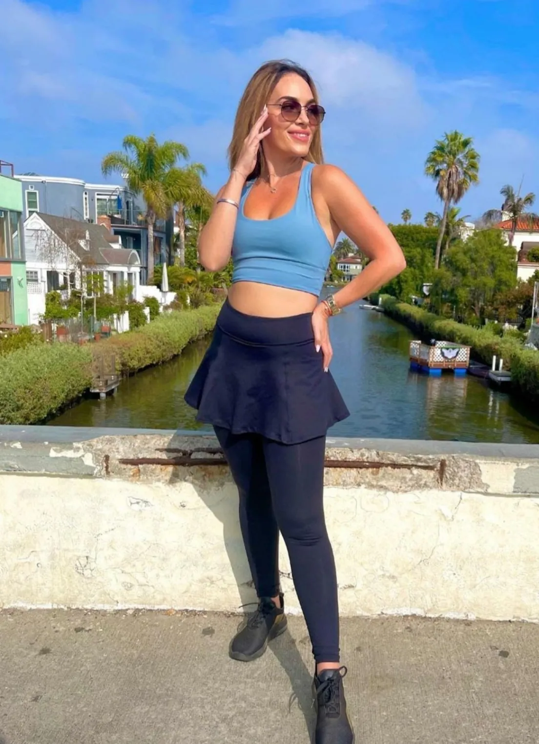 Dona Jo skirted leggings & capris|skirted leggings & capris>Skirted Legging ECO Navy