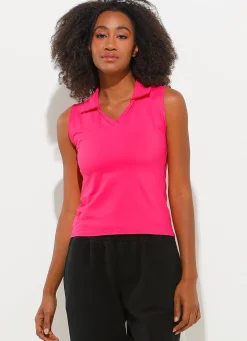 Dona Jo tank tops>Sunshine Polo UPF 50+ Calla