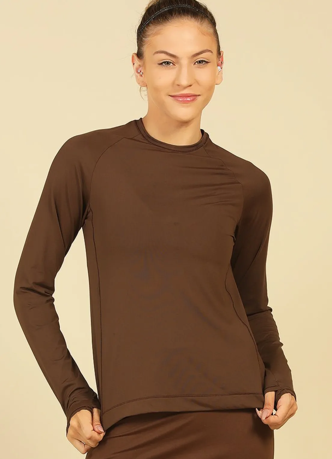 Dona Jo long sleeve shirts>UV Pro Shirt UPF 50+ Cafe Torrado